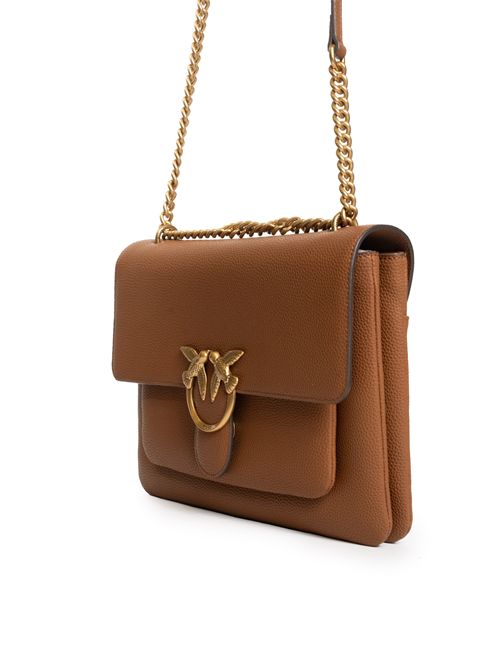 Borsa a spalla Love One Soft Big in pelle bottalata Marrone PINKO | 104527 A29QL17Q